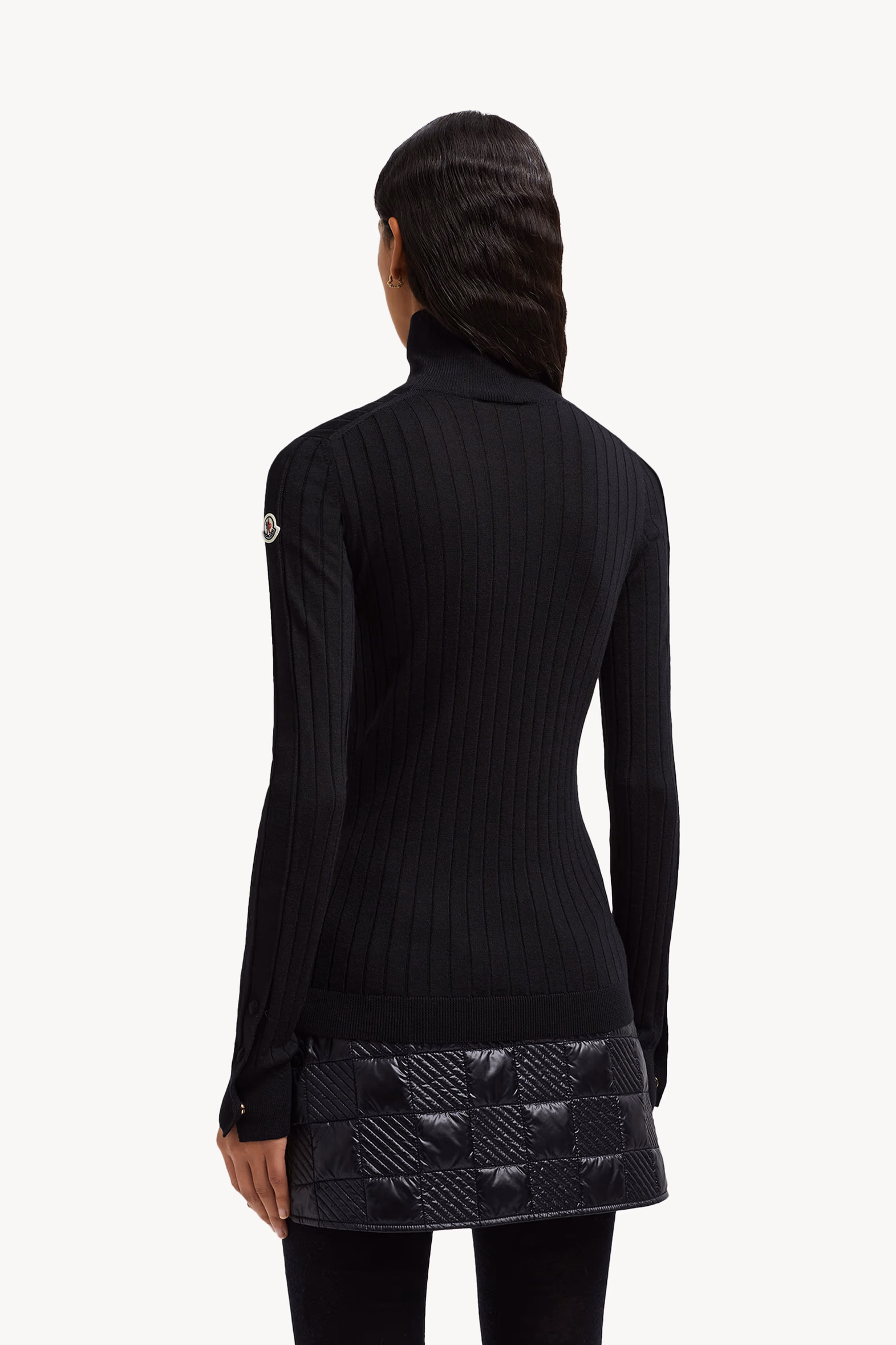 Wool & Cashmere Turtleneck Sweater Women Black Moncler 5